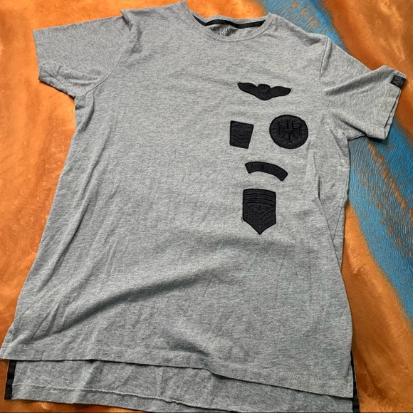 Saks Fifth Ave x Anthony Davis Patch Tee Gray large - Picture 1 of 10